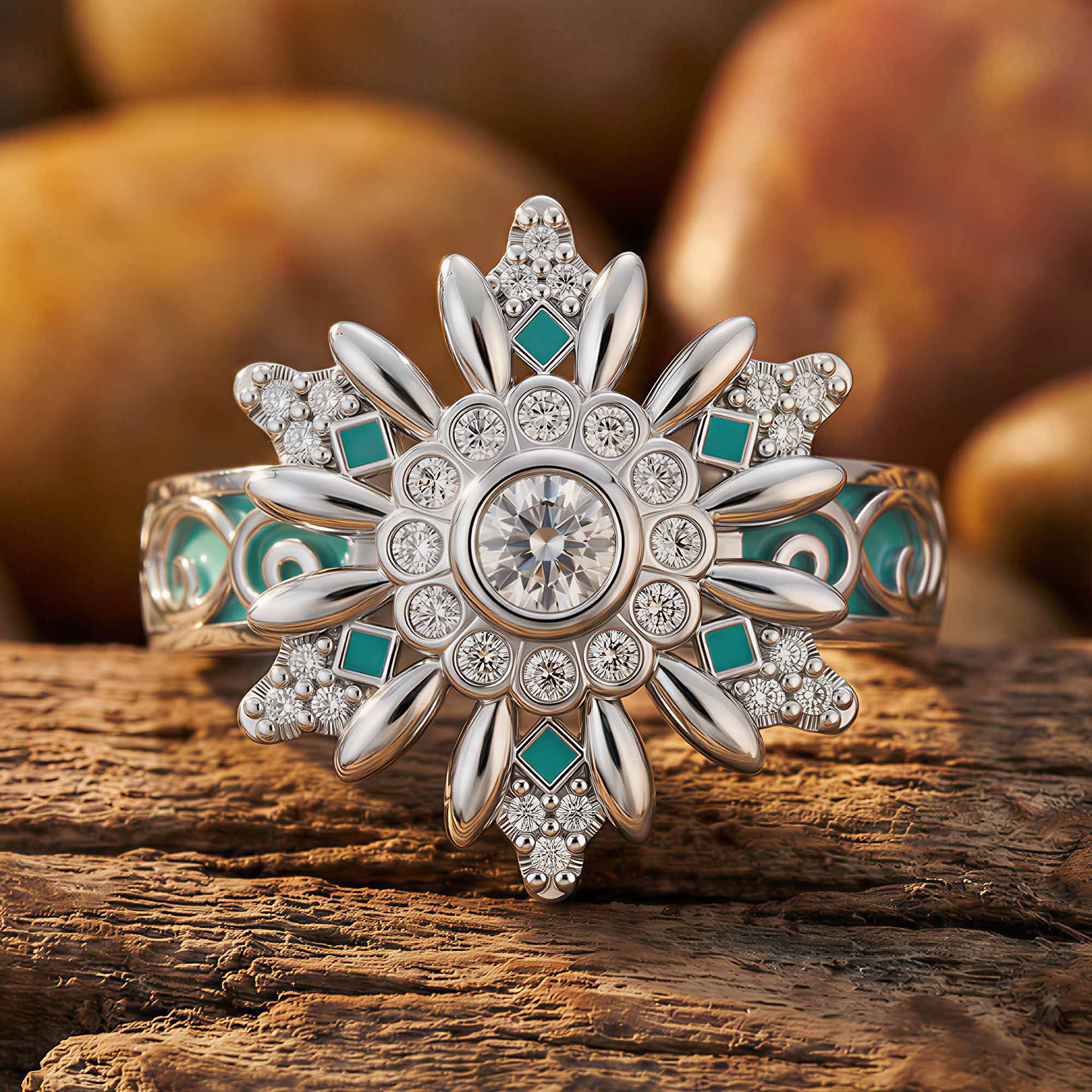Snowbound Mystery Ring - Moissanite