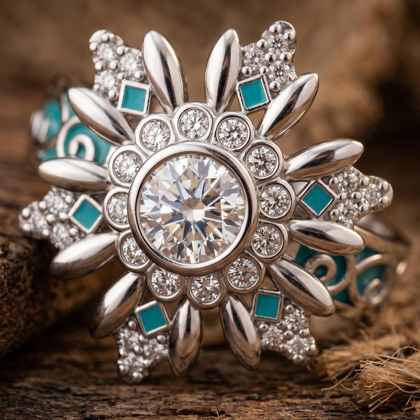Snowbound Mystery Ring - Moissanite