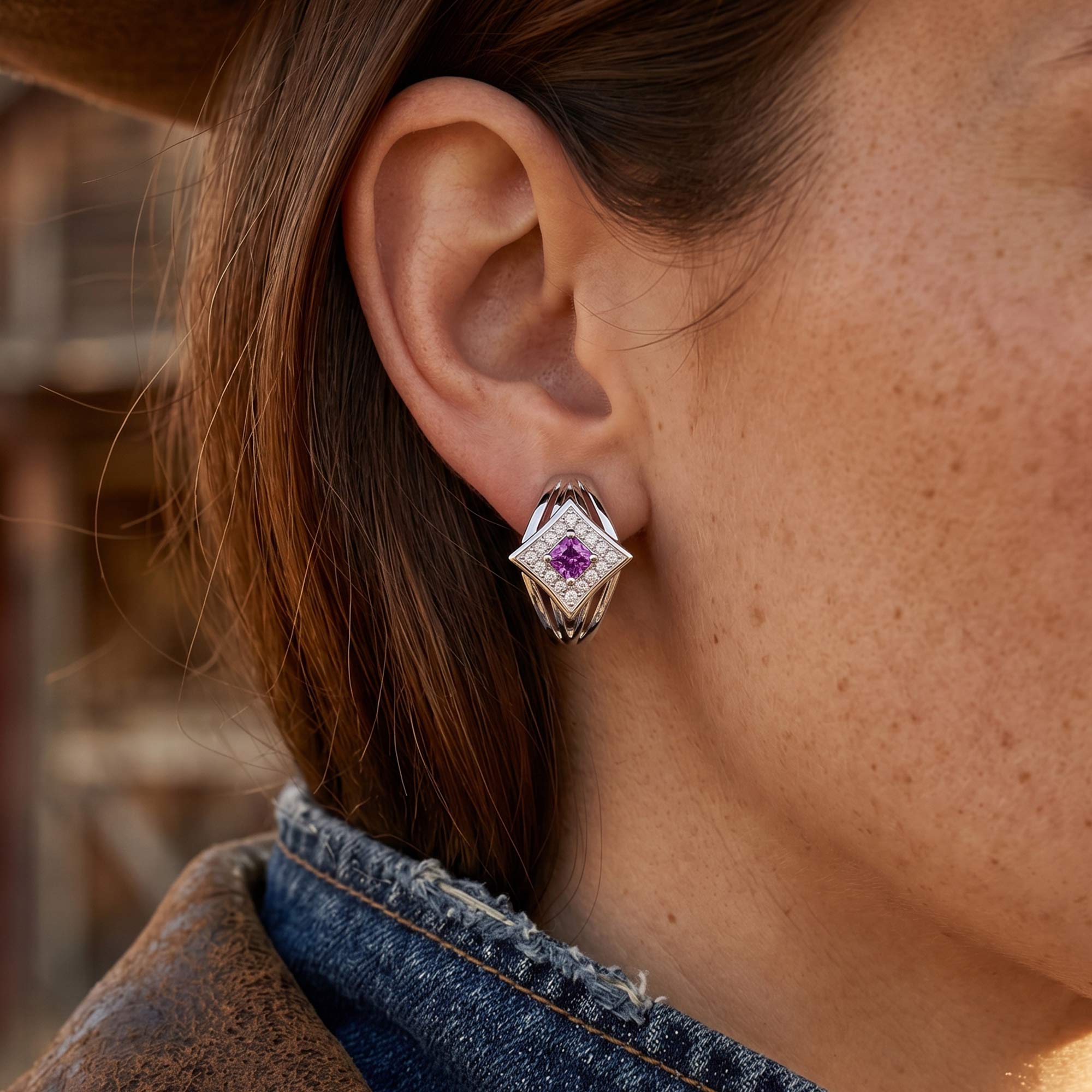 Soulful Waters Earrings - Amethyst