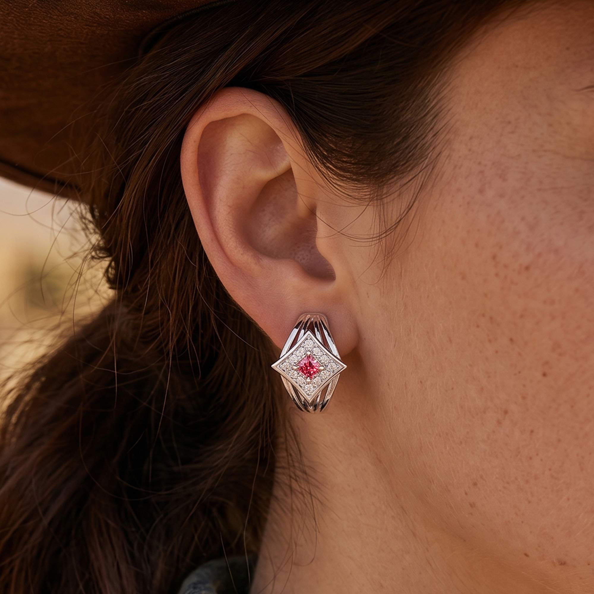 Soulful Waters Earrings - Rose Quartz