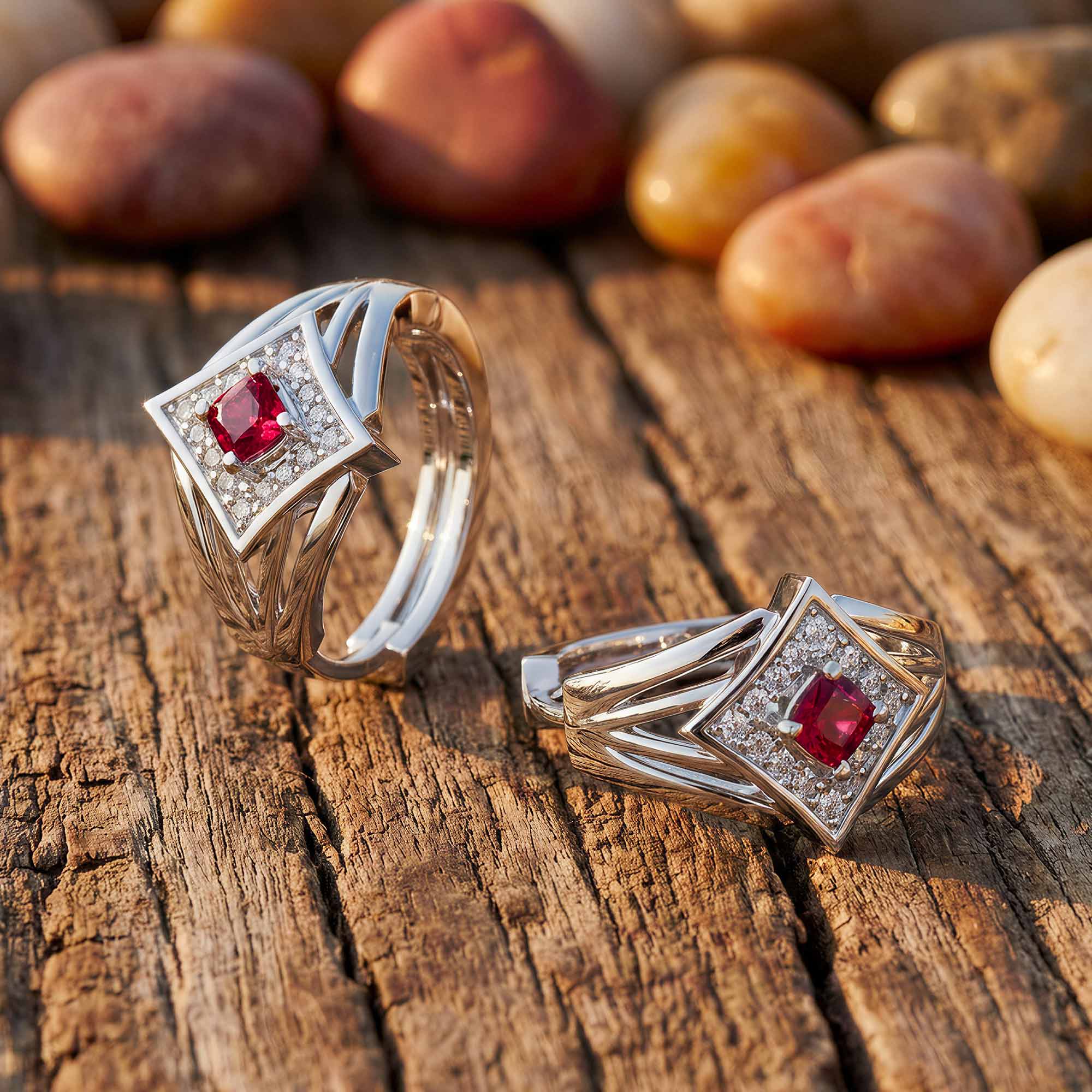 Soulful Waters Earrings - Ruby