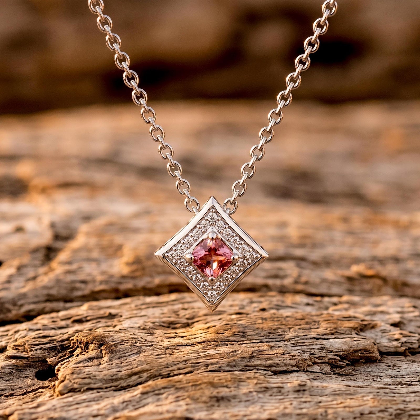Soulful Waters Necklace - Rose Quartz