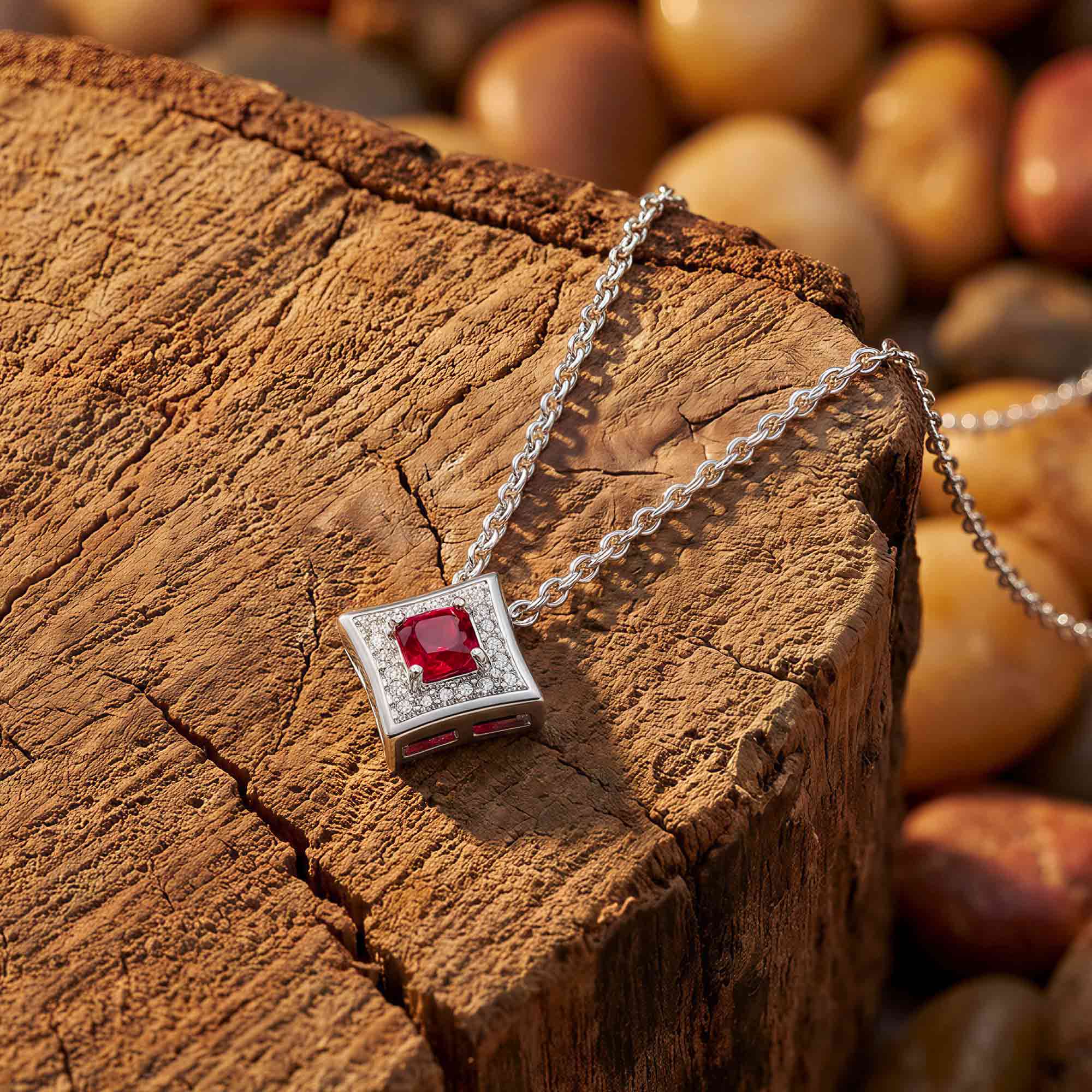 Soulful Waters Necklace - Ruby