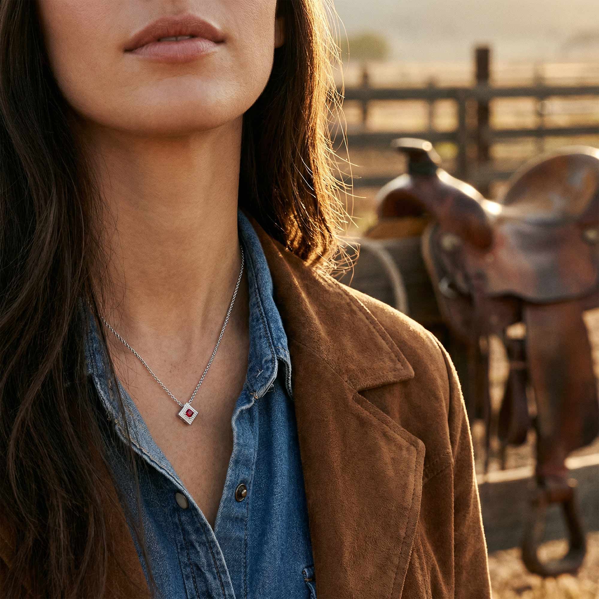 Soulful Waters Necklace - Ruby