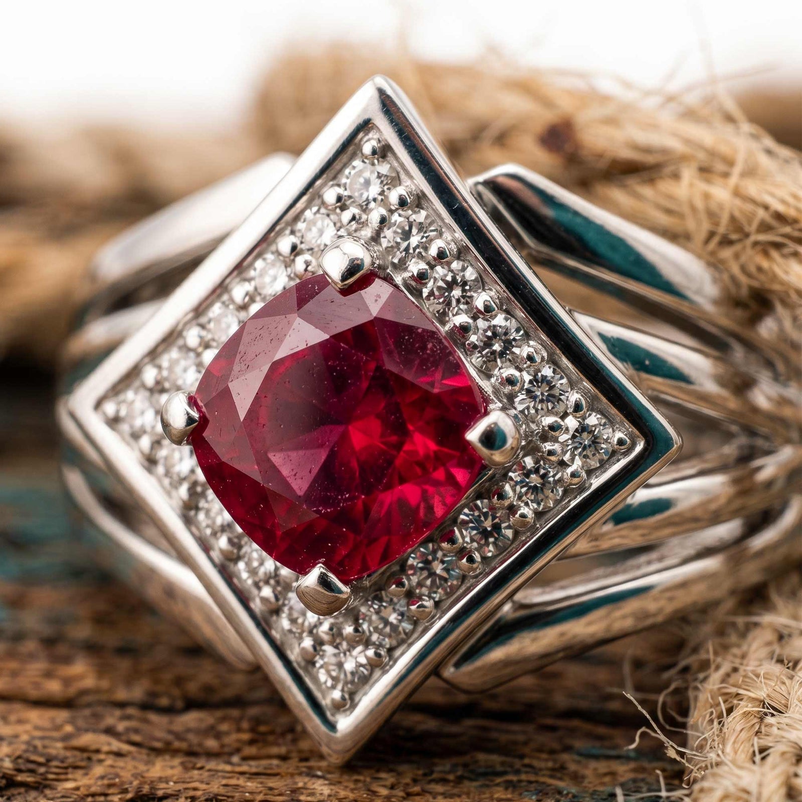Soulful Waters Ring - Ruby