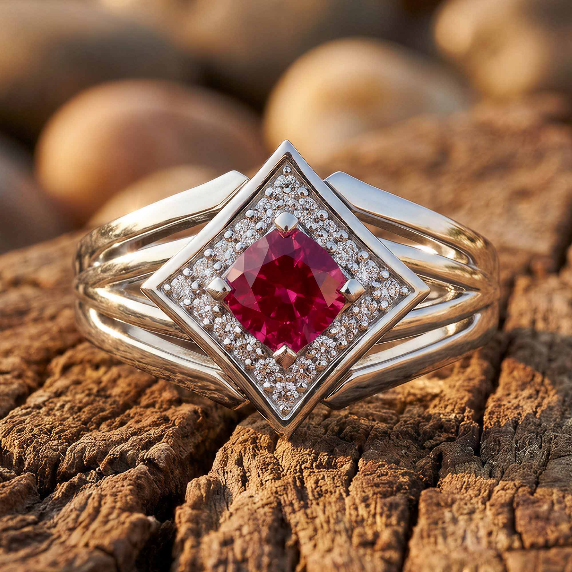 Soulful Waters Ring - Ruby