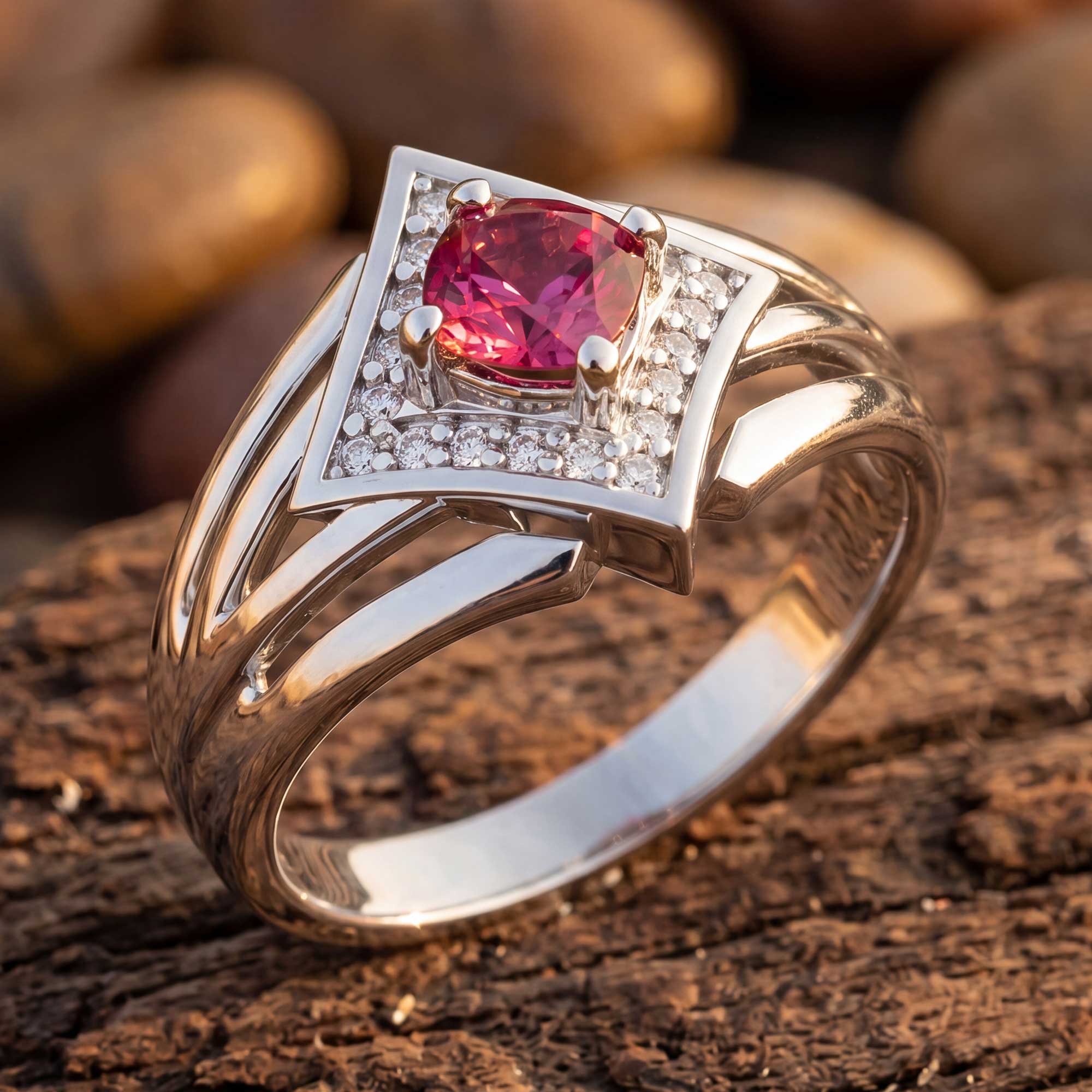 Soulful Waters Ring - Ruby