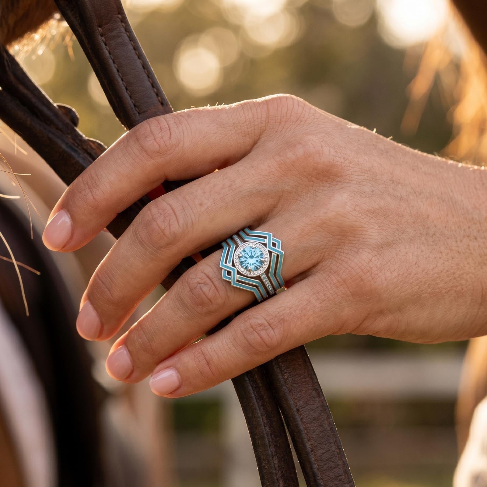 Starlit Mesa Ring - Aquamarine