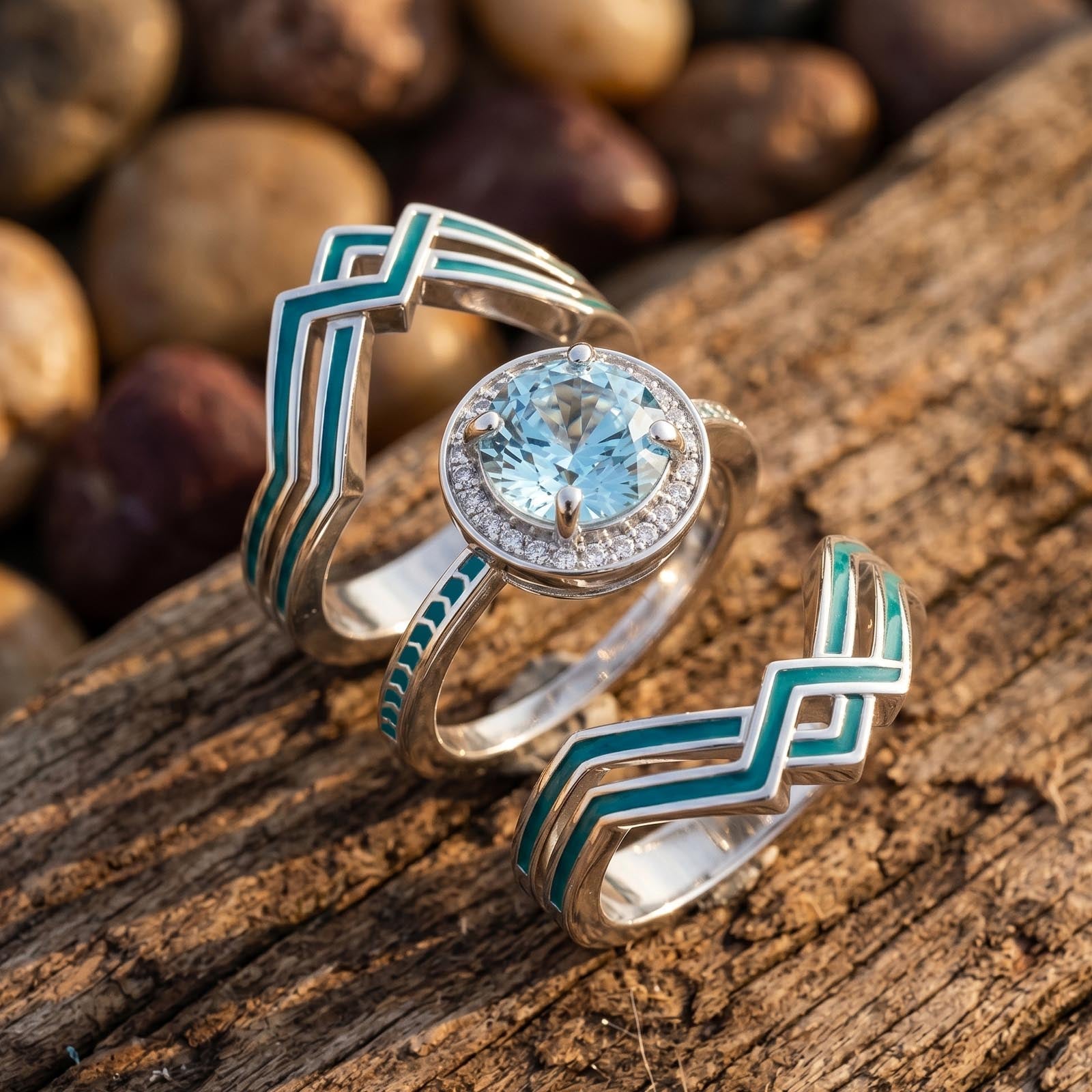 Starlit Mesa Ring - Aquamarine