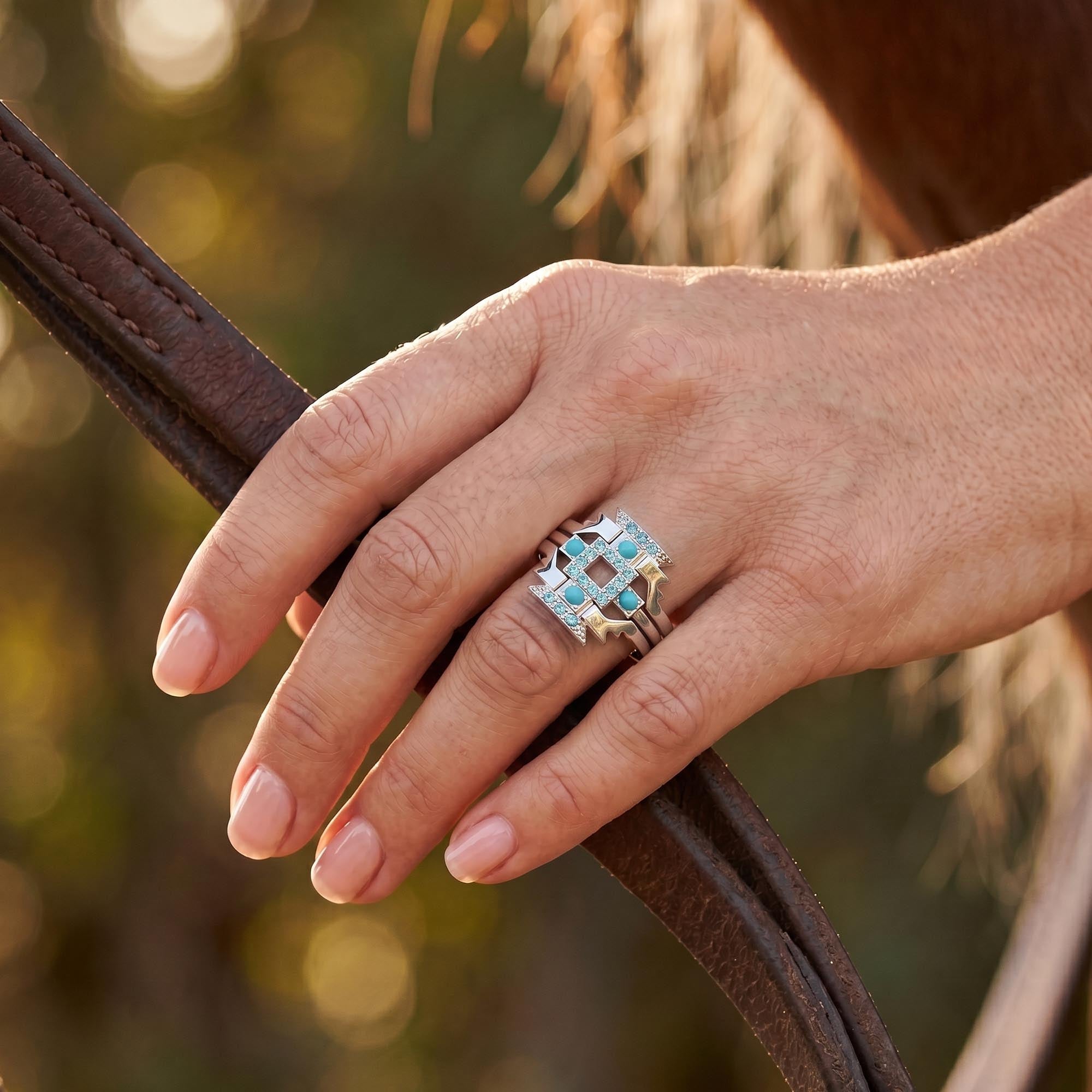 Startrail Geometry Ring
