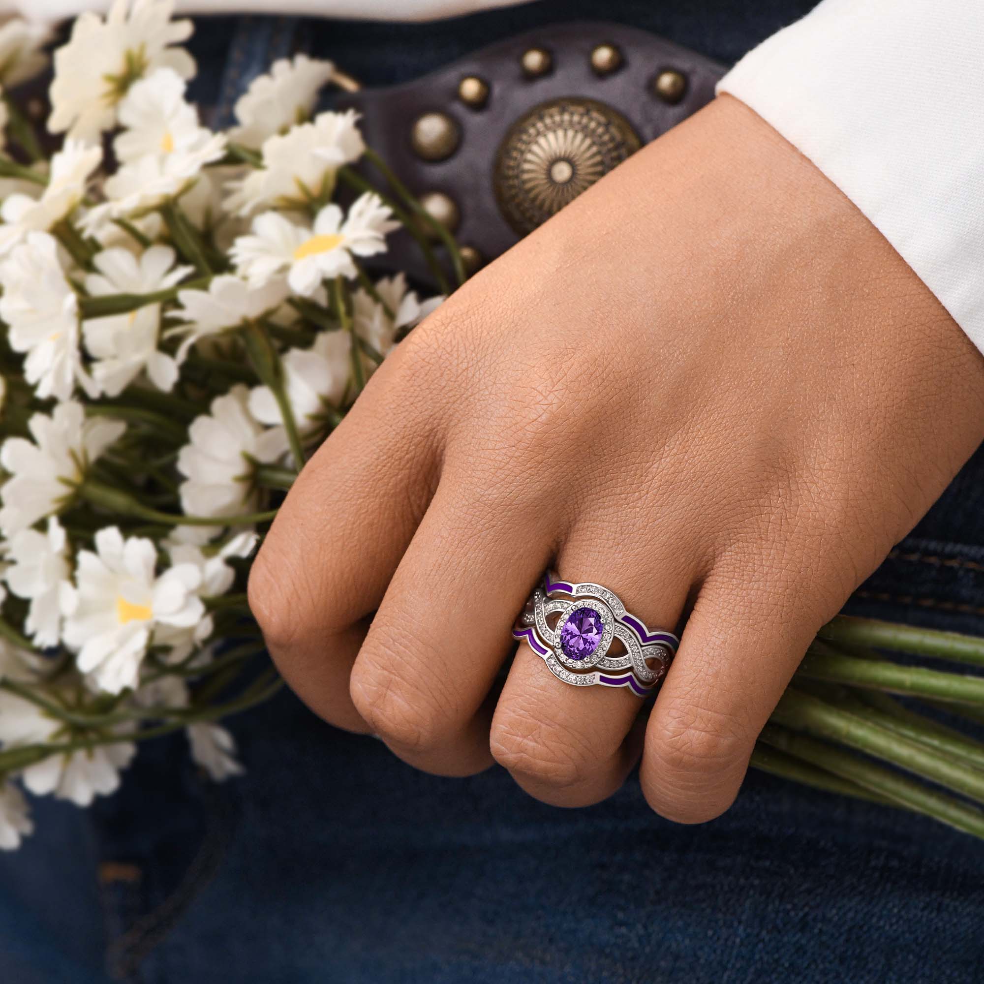 Sunset Canyons Ring - Amethyst