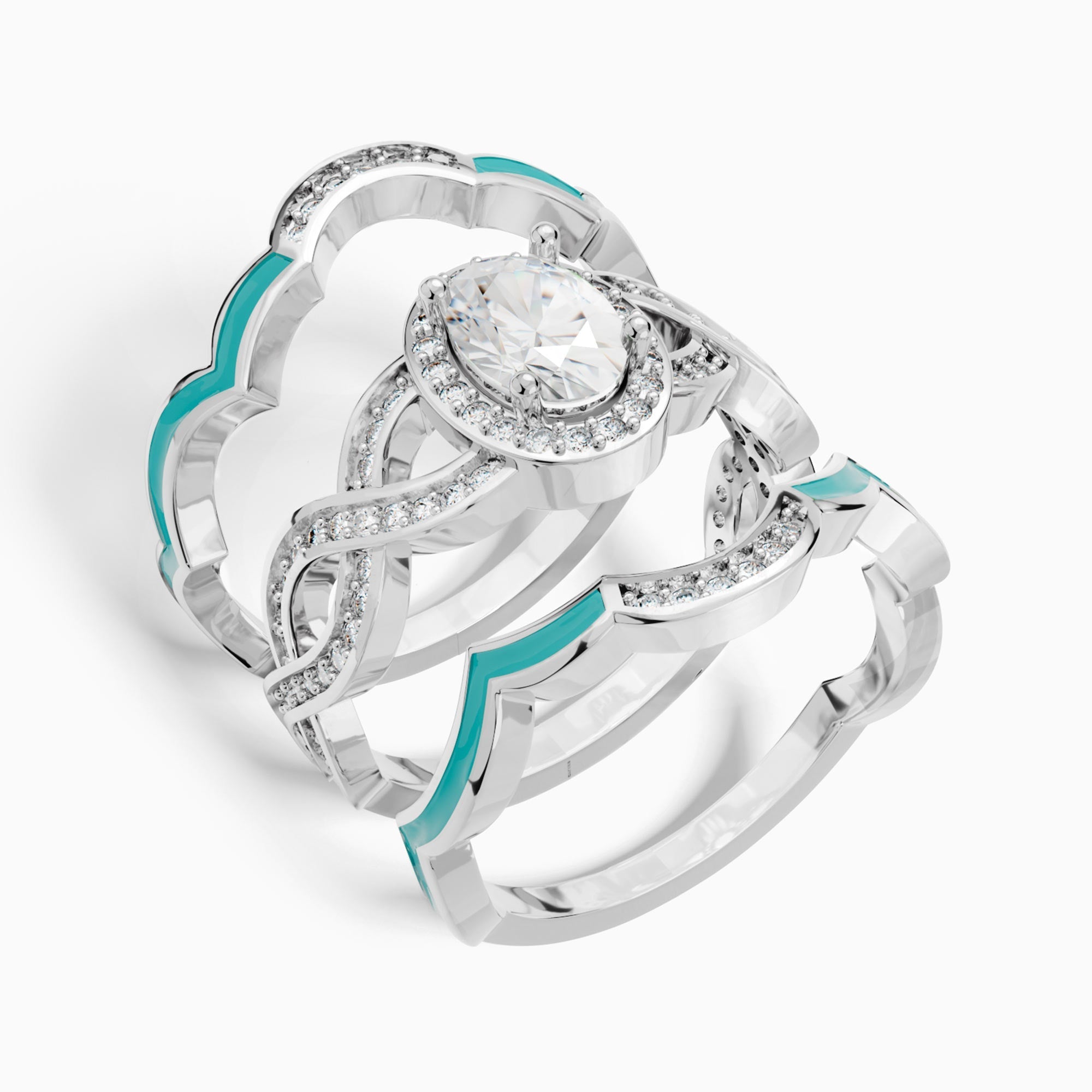 Sunset Canyons Ring - Moissanite