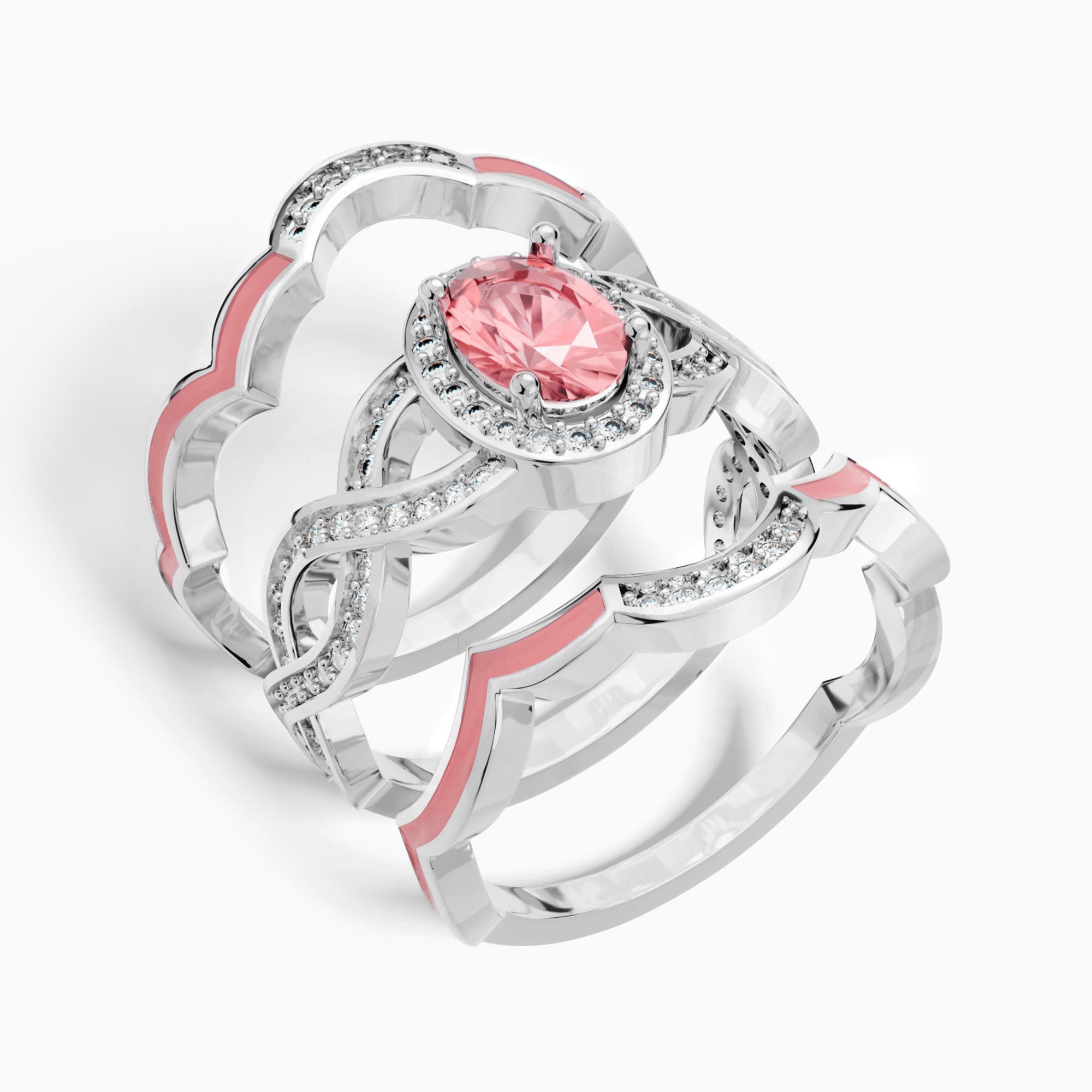 Sunset Canyons Ring - Rose Quartz