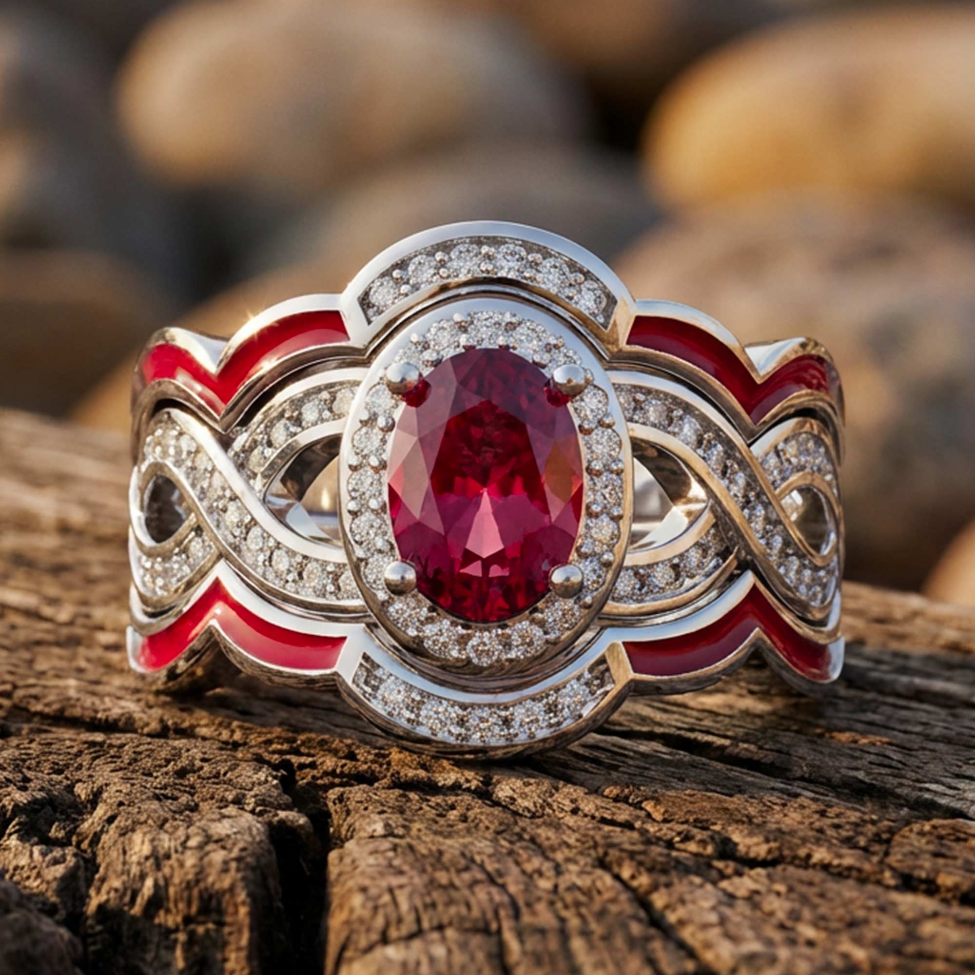 Sunset Canyons Ring - Ruby