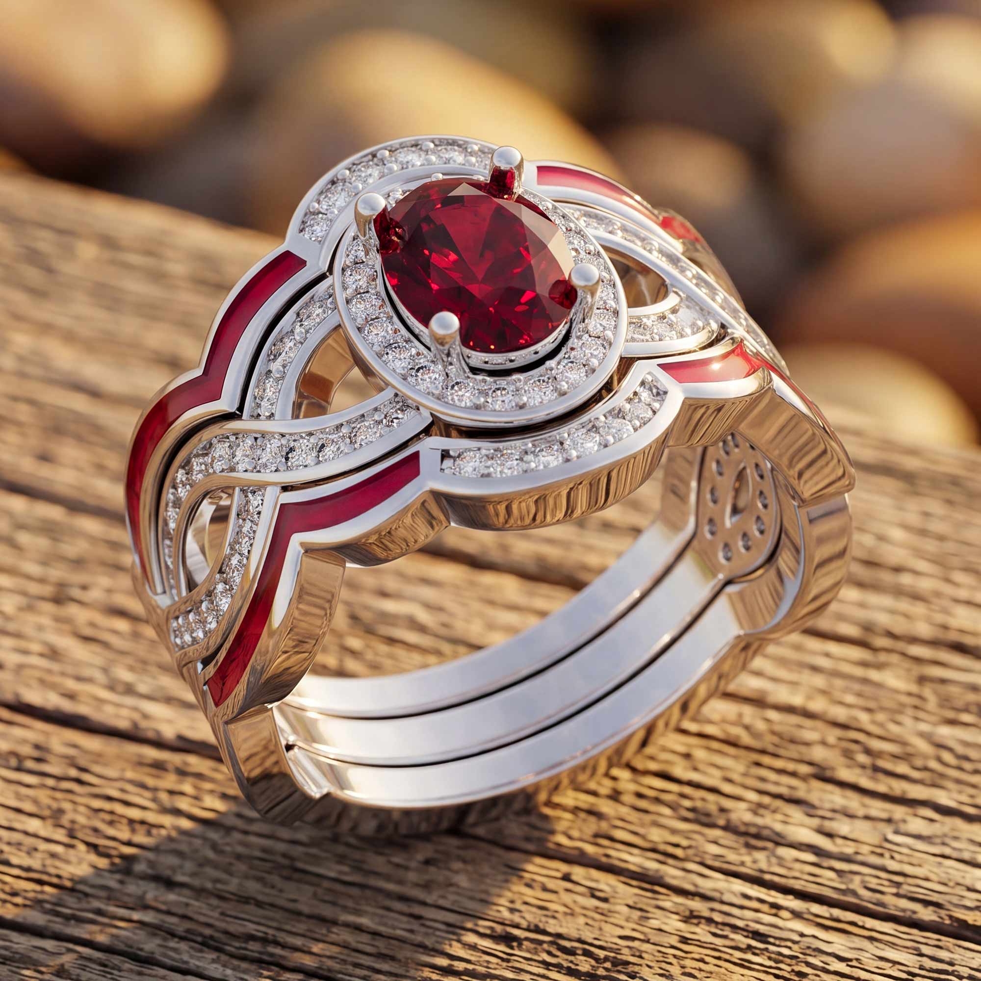 Sunset Canyons Ring - Ruby