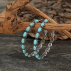 Turquoise Crown Hoops 6