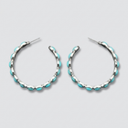 Turquoise Crown Hoops 2