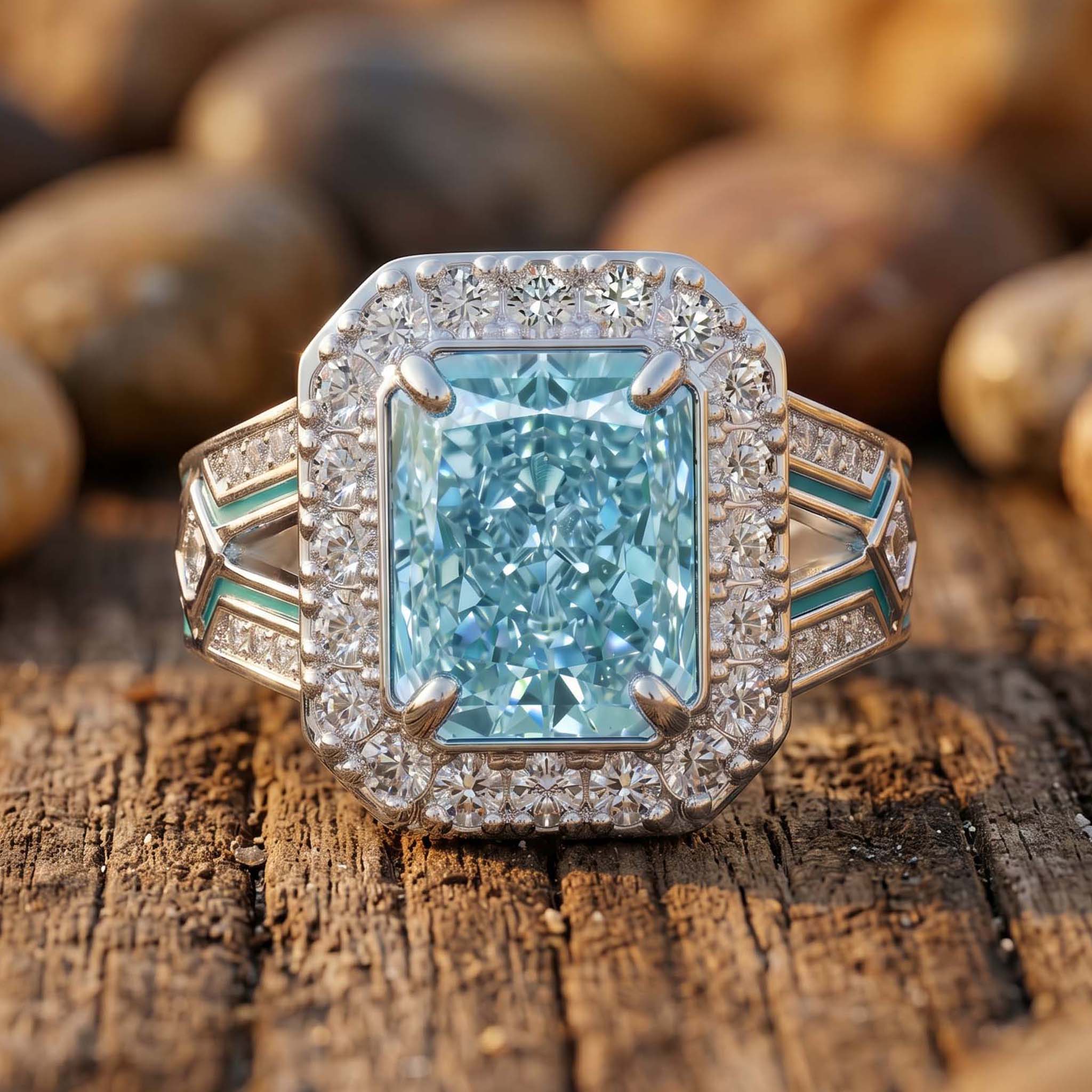 Zyra Core Ring - Aquamarine