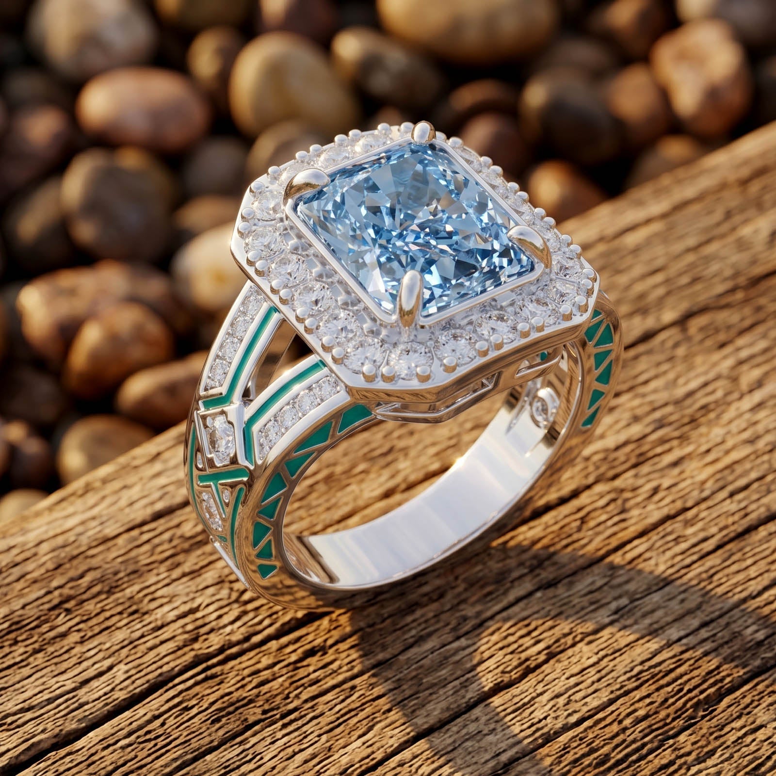 Zyra Core Ring - Aquamarine