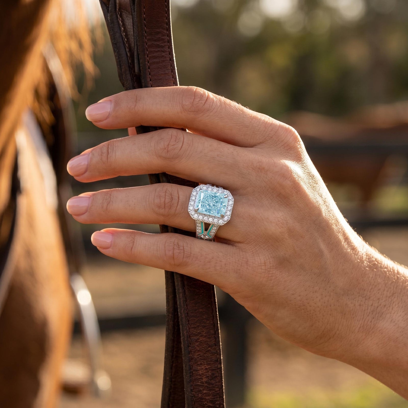 Zyra Core Ring - Aquamarine